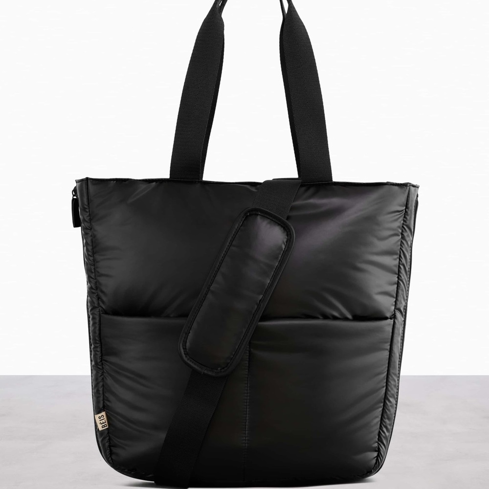 BEIS: Black Expandable Tote NWT